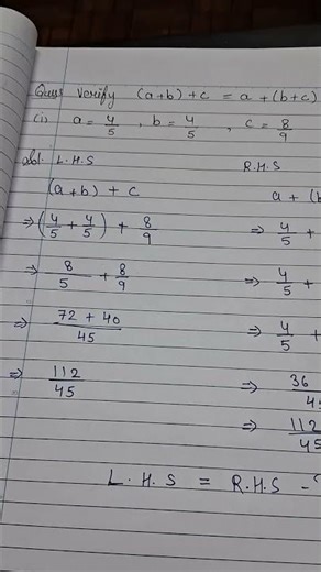 Examples of addition of Rational numbers #maths