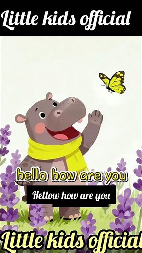 Hello Hello How Are You? 👋 | Fun Greeting Poem for Kids Hello poem #KidsGreetingSong #nurseRyrhymes#