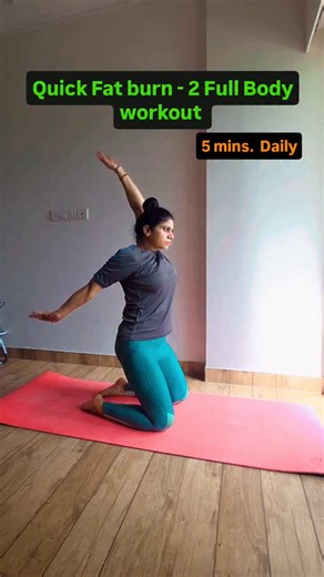2.6K views · 4K reactions | Quick FAT Burn- 2 Full Body exercises at home  #exercises #fatloss #weightloss #shorts #share #explore #explorepage #reels #viral #trending #fitness #trendingreels | Monika Chaudhary | Facebook