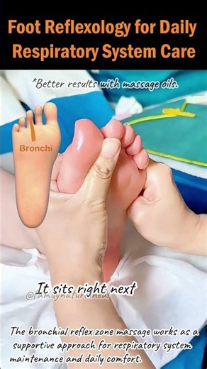 Foot Reflexology for Daily Respiratory System Care