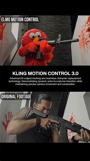 ELMO CHOSE VIOLENCE TODAY 💀 (KLING 3.0 MOTION CONTROL)