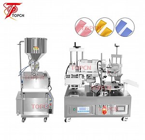 [Hot Item] Topcn High Quality Semi Automatic Nail Glue Gel Plastic Aluminum Tube Filling and Sealing Machine