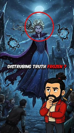 The Cursed Origin of Elsa Frozen Dark Theory ! #cartoontheory #frozen #disney #shortvideo