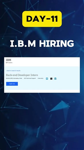 IBM Hiring Freshers 🚀 Software Engineer Intern | 2025