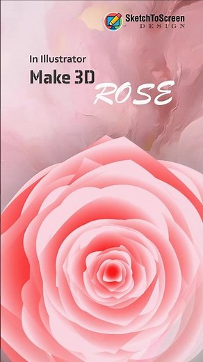 Illustrator 2026 - How to Create a Realistic 3D Rose