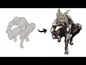 How to draw Garou from One Punch Man using Anatomy| easy step by step process