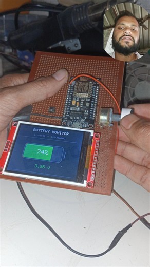 Real Time Lithium Cell Status with Modern Looking UI Using ESP8266 and SPI Display
