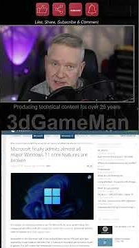 Most Windows 11 Core Features Are Broken, Microsoft Finally Admits