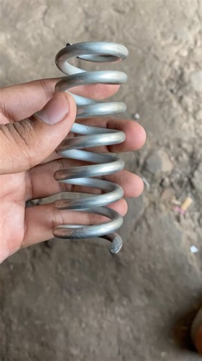 Spring Making on Lathe Machine | Hand Operated Lathe Work | Mechanical Process #shorts