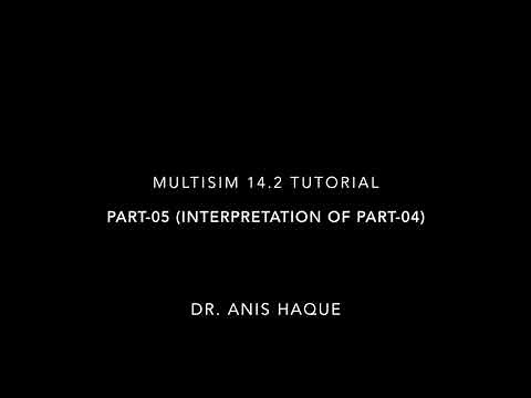 Multisim 14.2 Tutorial Part 05 (Active and saturation regions transition analysis)