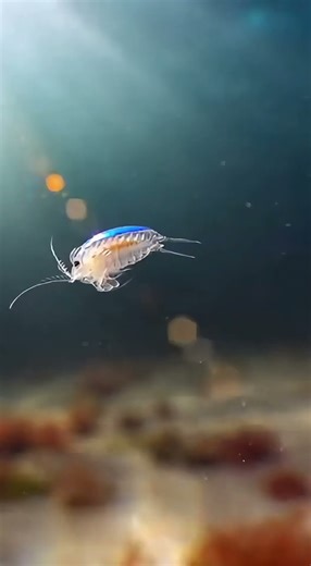 Is This A Tiny Alien Sea Creature! 🤯 Rainbow Micro Ocean Life! 🌈 #shorts #viral #mystery