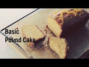 (Sub)Beginner friendly pound cake with 4 ingredients. Flour batter method, Never split mix.