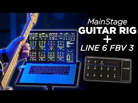 MainStage Guitar Rig with the Line 6 FBV3 Foot Controller!
