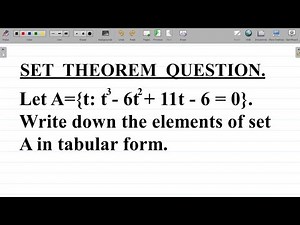 Sets Theorem Mathematics Test Question and Solution 2 #excellenceacademy #jonahemmanuel #settheory