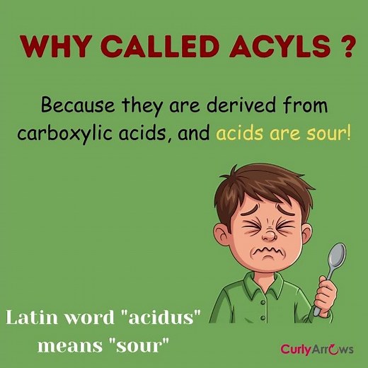 Acyl Group in Organic Chemistry #chemistryconcepts #chemistryeducation #curlyarrows