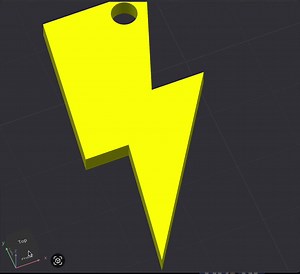 3D Printed Lightning Bolt Keychain: STL & 3MF Files (digital Download - Etsy