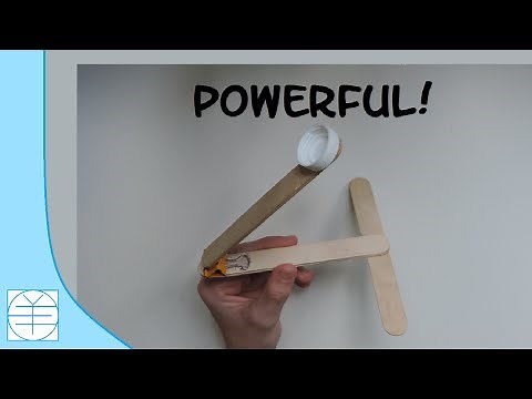 Popsicle Stick Catapult. (Instructions) (Full HD)