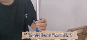 Boat Cover Support Poles with Heavy Anti-Slip Rubber Base,Upgrade Reinforced Boat Cover Support System with Adjustable Straps,Aluminum Boat Cover Poles Adjustable Height from 22.4” to 58.3” (Blue)