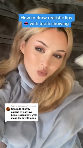 579K views · 9.6K reactions | How to draw realistic lips with teeth #howto #drawingtutorial #arttutorial #lipdrawing #reels #viral #trending #drawing | CrescentArts | Facebook