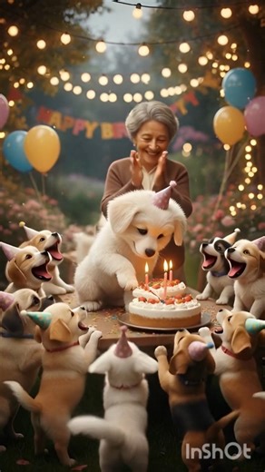 Cute puppy birthday story♥️