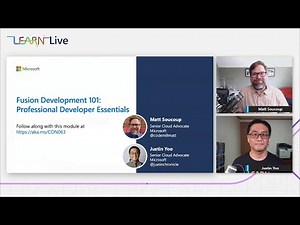 Fusion Development 101: Professional Developer Essentials | CON063