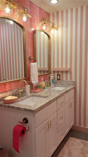 Bonnie Barton | Turns out I wasn’t sad, I just needed to turn my entire bathroom PINK! 🌷💕🩰 The refresh was totally inspired by @stivesskin Exfoliant’s in... | Instagram