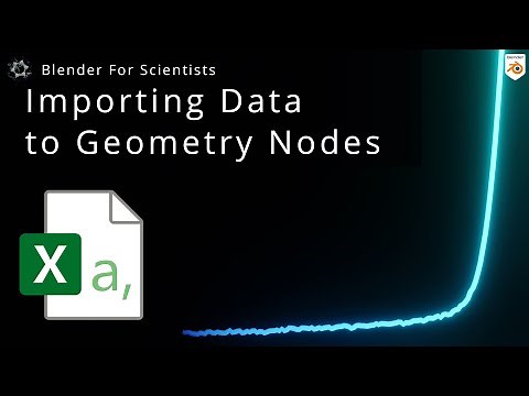 Blender for Scientists - Importing Data Directly to Geometry Nodes (Update in Description)