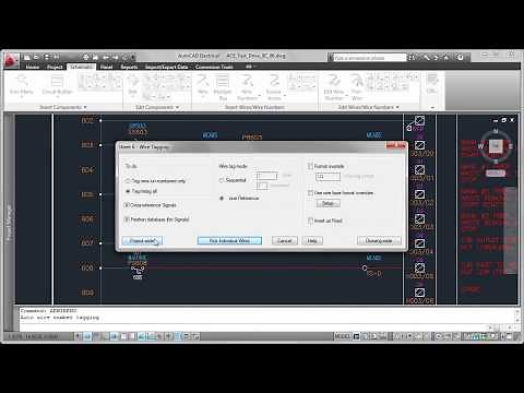 2 Autodesk AutoCAD Electrical Automatic Wire Numbering & Component Tagging