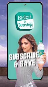 Get ₹150 Extra 10% off 20L Jar Free on your First App Order. Use Code BSUB150 | Bisleri