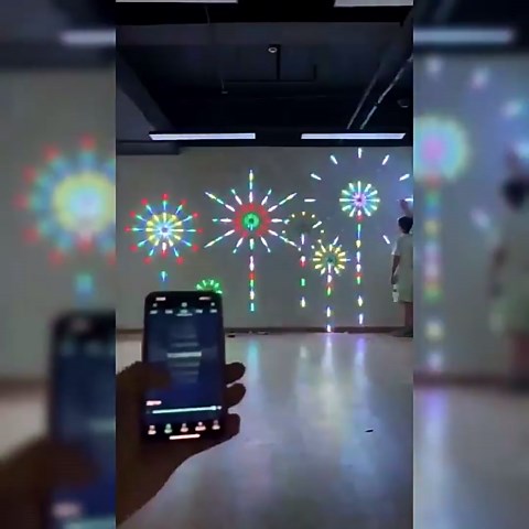 WiFi Bluetooth Smart Fireworks LED Light, Smart LED Sparkler Lights, LED Fireworks Sparkler Lights Outdoor , Mic Sync with Firework Launch Effect Remote & App Control for Room Party Decor for Xmas (4)