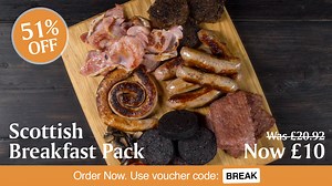 158 reactions · 65 shares | DON'T MISS OUT ON OUR FANTASTIC OFFER - 51% off the Breakfast Meat Box with code: BREAK - Handmade Sausages - Outdour Reared Pork - Free Delivery | Campbells Prime Meat Ltd | Facebook