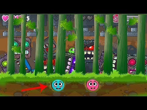 BLUE BALL VS PINK BALL OF LOVE BALLS 'FUSION BATTLE' with ALL 5 BOSS New Red Ball 4