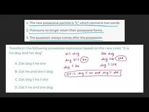 Free Practice Question - DLAB-Style Possessives Question 4