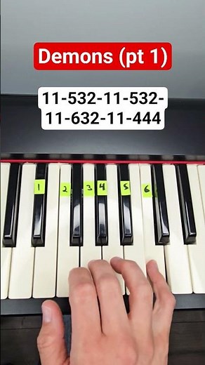 Imagine Dragons - Demons part 1 piano tutorial #easy #pianotutorial