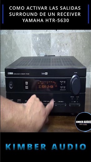 HOW TO ACTIVATE SURROUND OUTPUTS ON A YAMAHA HTR-5630 RECEIVER #shorts