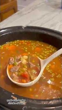 Crockpot Vegetable Beef Soup