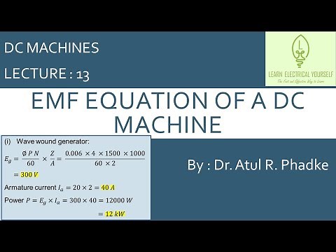 EMF Equation of a DC Machine (13)
