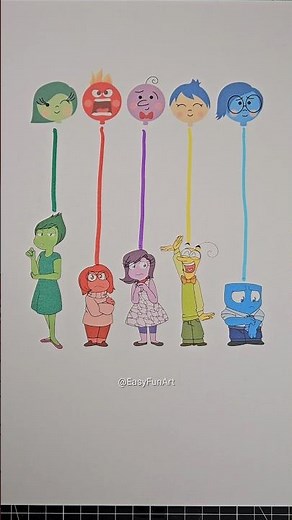 Transformed Inside Out 2 emotions matching puzzle🧩