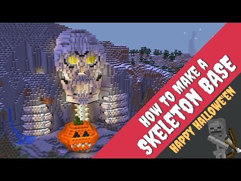 How to Make a Skeleton House in Minecraft: Halloween House in Minecraft by Avomance