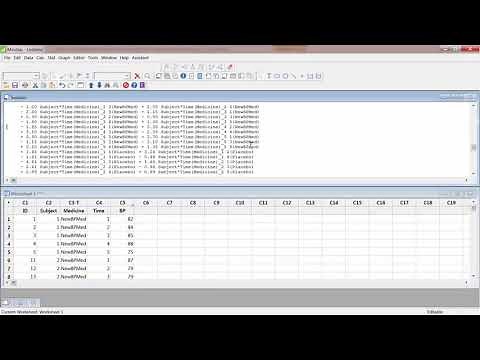 Minitab Analysis Examples for Nested, Split Plot, and Repeated Measure Design of Experiments