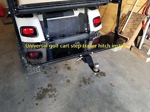 Golf Cart trailer hitch install - DIY