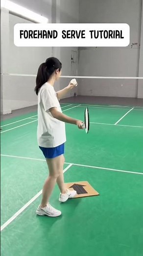 Forehand serve tutorial. #badminton #badmintonlovers #badmintontraining