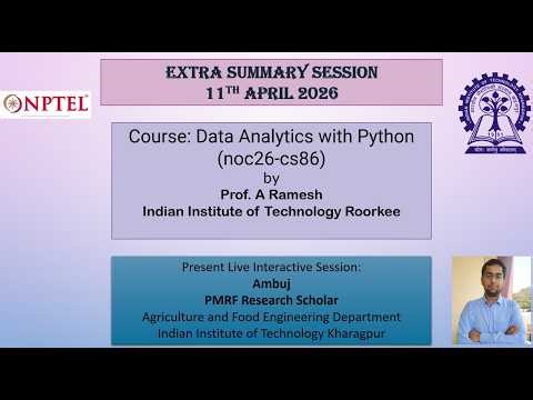 Extra Summary Session Data Analytics with Python (noc26-cs86)