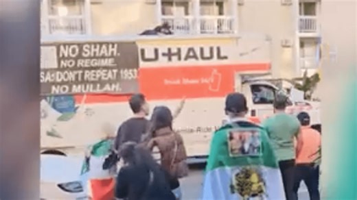U-Haul driver detained after speeding through anti-Iran protest in LA: police
