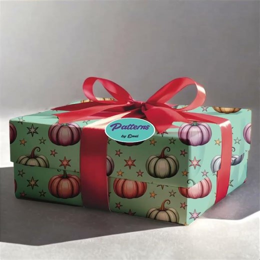 Pastel Pumpkin Seamless Patterns 10 PNG: Soft Pumpkin Digital Paper