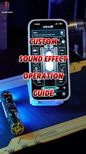 Custom Sound Effect Operation Guide💥 #damiensaber #lightsaber #starwars #giftforhim #customsaber | Damiensaber