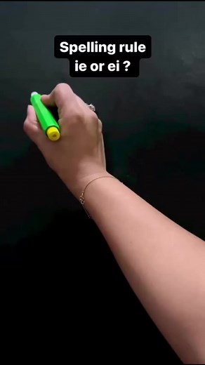 👉English spellings can often be tricky, especially because they’ve taken inspiration from so many different languages. 👉Nearly every rule has an exception, and it can be hard to keep them all straight! 👉Learning the spelling rules for ‘ie’ and ‘ei’ correctly will help you overcome one of the most common spelling mistakes in English. 👉There is even a rhyme created to help remember the spelling rules. 👉Here it is : 🧚‍♂️I before E… When the sound is e /ē/ write ‘ie’Examples: belief, believe, 