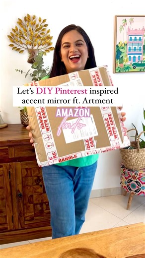53K views · 51 reactions | ✨DOY accent mirror in a budget with tiles...