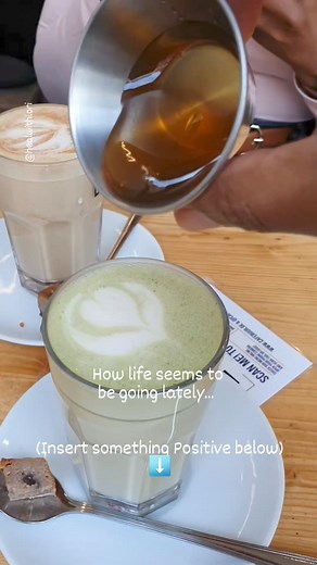 The phrase "when life is lifeing" is a colloquial expression that captures the experience of life throwing unexpected challenges or difficulties your way. It's a way to describe moments when life feels overwhelming or chaotic, often beyond your control. The term "lifeing" here is a playful, informal verbification of "life," implying that life itself is actively creating these situations. This is what happens when I am forced to cheat on Cacao with Matcha because Café Chocolate Tea and what I con