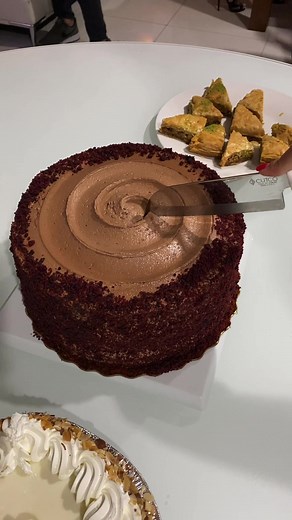 Decadent Red Velvet Cake with Nutella Buttercream Frosting